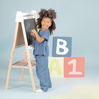 All-in-1 easel - white/grey